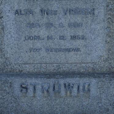 STRUWIG Alta nee VISSER 1929-1952
