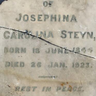 STEYN Josephina Carolina 1844-1923