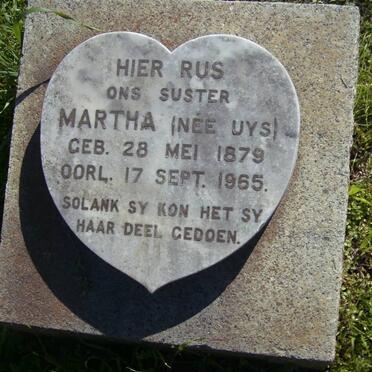 ? Martha nee UYS 1879-1965