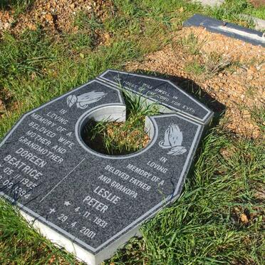 ? Leslie Peter 1931-2001 &amp; Doreen Beatrice 1935-1994