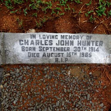 HUNTER Charles John 1914-1965