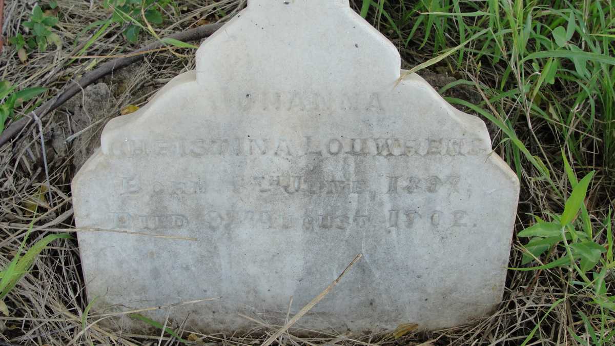 LOUWRENS Johanna Christina 1897-1902