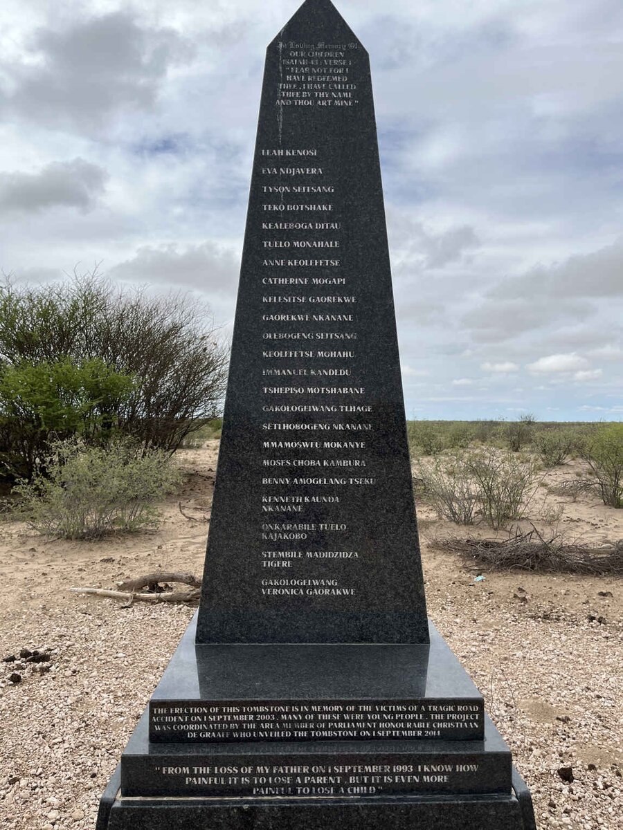 3. Segopotso Memorial: 2003