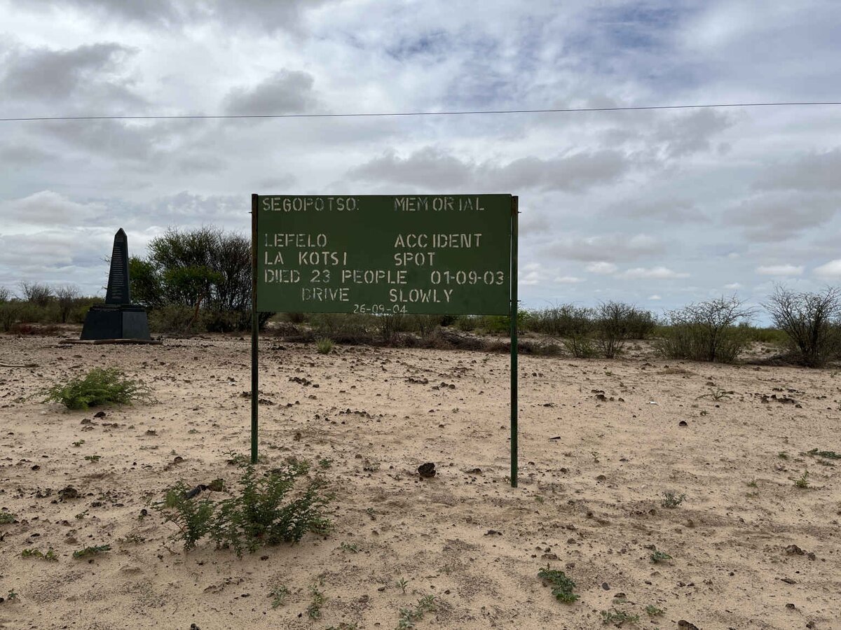 2. Segopotso Memorial Site: 2003