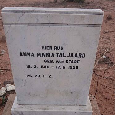 TALJAARD Anna Maria nee VAN STADE 1886-1956