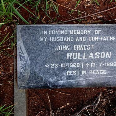 ROLLASON John Ernest 1928-1988