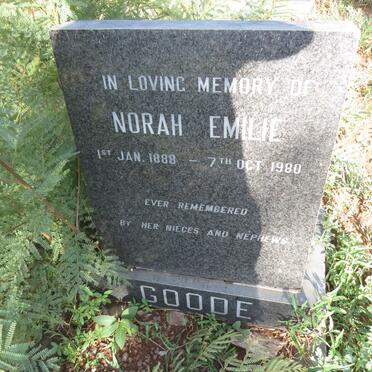 GOODE Norah Emilie 1888-1980