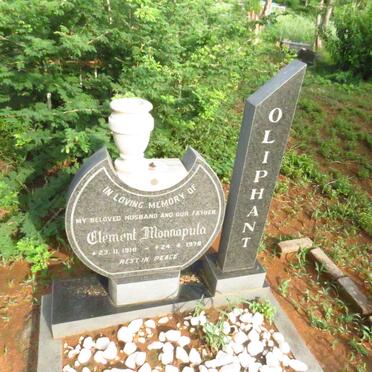 OLIPHANT Clement Monnapula 1918-1978