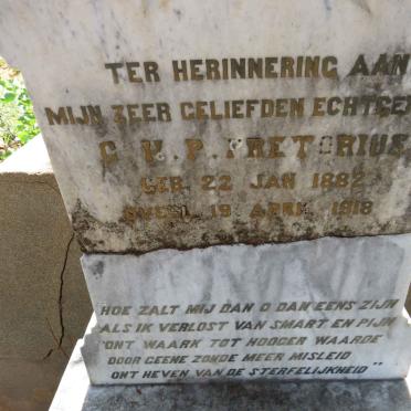 PRETORIUS G.H.P. 1882-1918