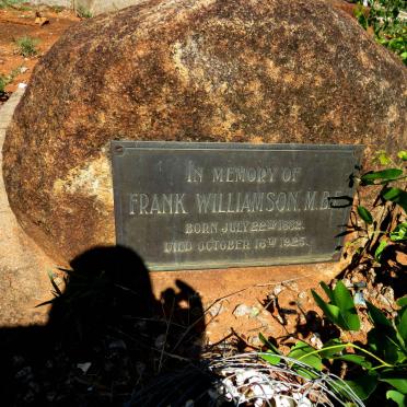 WILLIAMSON Frank 1882-1925