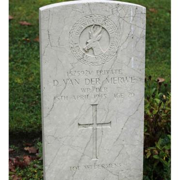MERWE D., van der -1945