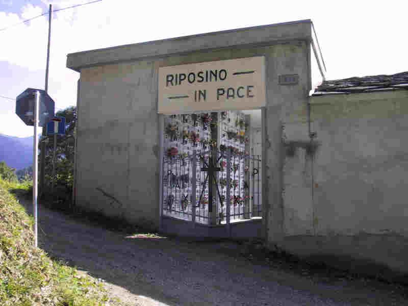 6. Ostana cemetery where those killed were originally buried.