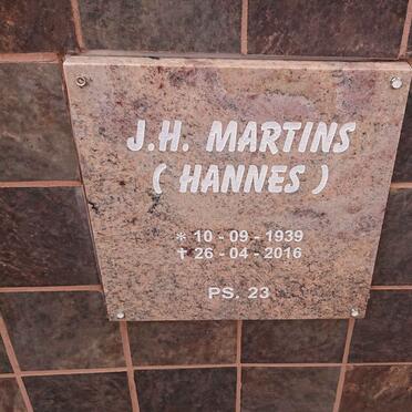 MARTINS J.H. 1939-2016