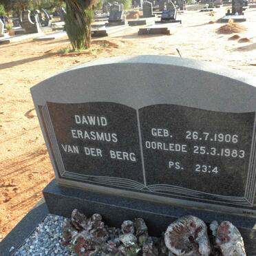 BERG Dawid Erasmus, van der 1906-1983