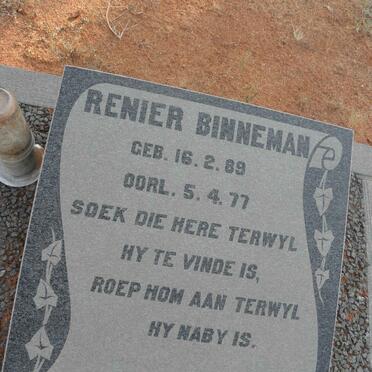 BINNEMAN Renier 1889-1977