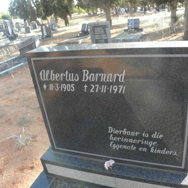 BARNARD Albertus 1905-1971