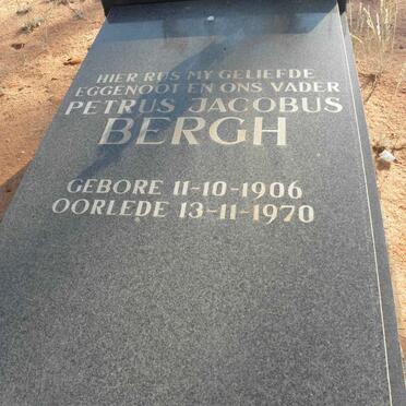 BERGH Petrus Jacobus 1906-1970