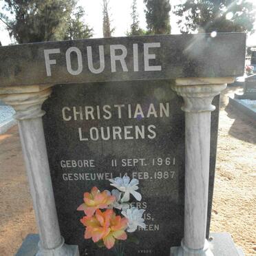 FOURIE Christiaan Lourens 1961-1987