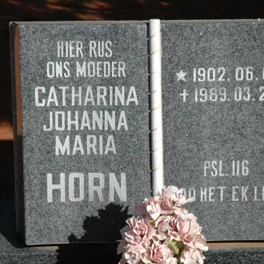 HORN Catharina Johanna Maria 1902-1989