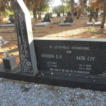 KOEGELENBERG Hendrik G.H. 1917-1981 &amp; Katie C.P.F. 1926-1999