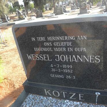 KOTZE Wessel Johannes 1899-1982