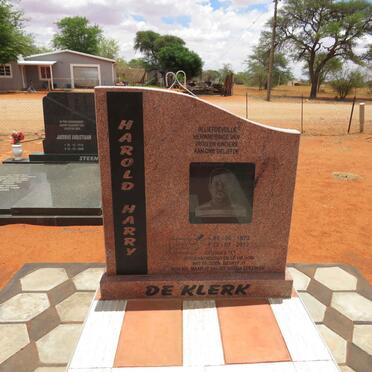 KLERK Harold, de 1973-2012