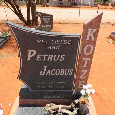 KOTZE Petrus Jacobus 1925-2011