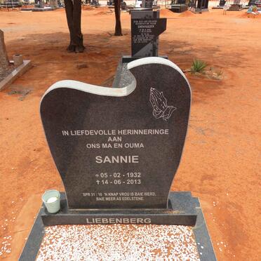 LIEBENBERG Sannie 1932-2013