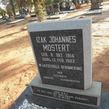 MOSTERT Izak Johannes 1914-1982