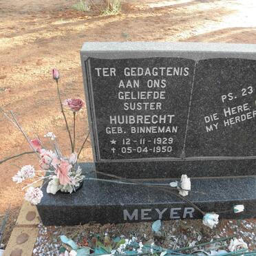 MEYER Huibrecht nee BINNEMAN 1929-1950