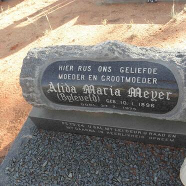 MEYER Alida Maria nee BYLEVELD 1896-1975