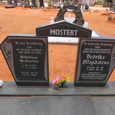 MOSTERT Wilhelmus Gerhardus 1929-1999 & Dedrika Magdalena 1939-2023