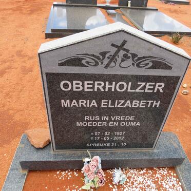 OBERHOLZER Maria Elizabeth 1927-2012