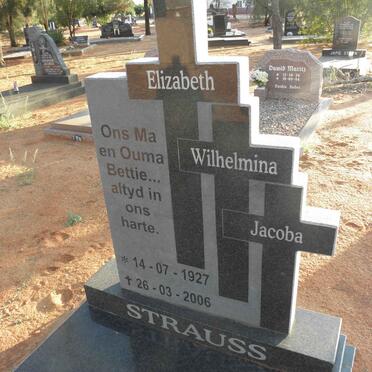 STRAUSS Elizabeth Wilhelmina Jacoba 1927-2006