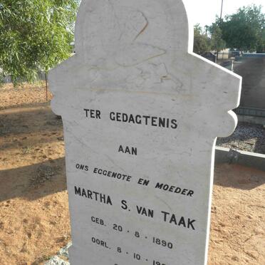 TAAK Martha S., van 1890-1959