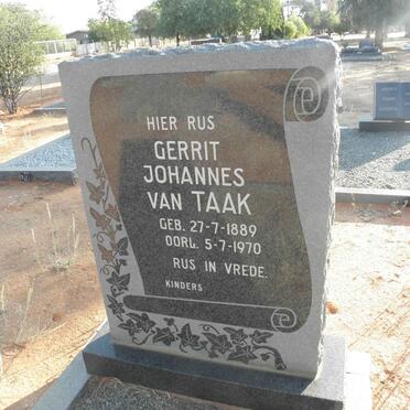 TAAK Gerrit Johannes, van 1889-1970