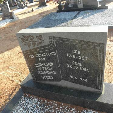 VOGES Chrisjan Petrus Johannes 1900-1988