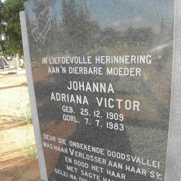 VICTOR Johanna Adriana 1909-1983