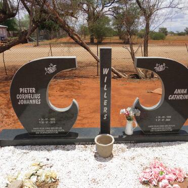 WILLERS Pieter Cornelius Johannes 1932-2015 & Anna Cathrina 1934-2023