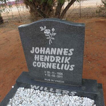 WILLERS Johannes Hendrik Cornelius 1926-2011