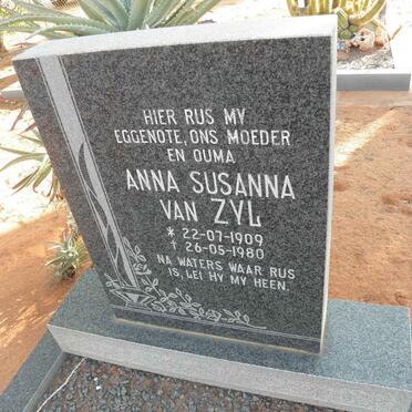 ZYL Anna Susanna, van 1909-1980