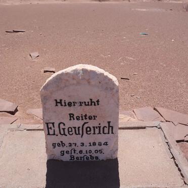 GEUSSERICH E. 1884-1905