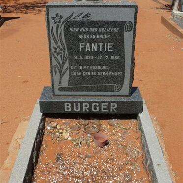 BURGER Fantie 1923-1966