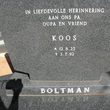 BOLTMAN Koos 1925-1992