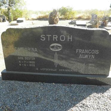 STROH Francois Alwyn 1894-1955 &amp; Catharina Magdalena BESTER 1900-1972
