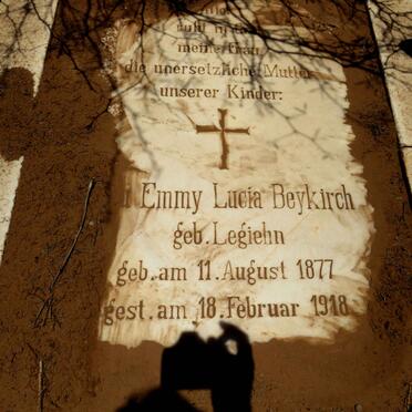 BEYKIRCH Emmy Lucia geb LEGIEHN 1877-1918