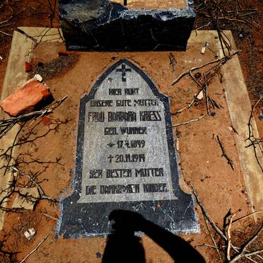 KRIESS Barbara geb WUNNER 1849-1914