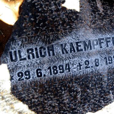 KAEMPFFER Ulrich 1894-1939