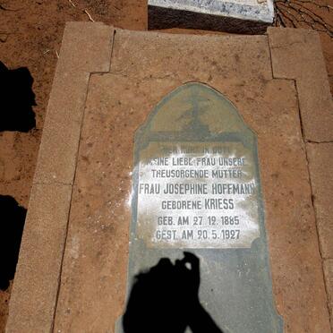 HOFFMANN Josephine geb KRIESS 1885-1927