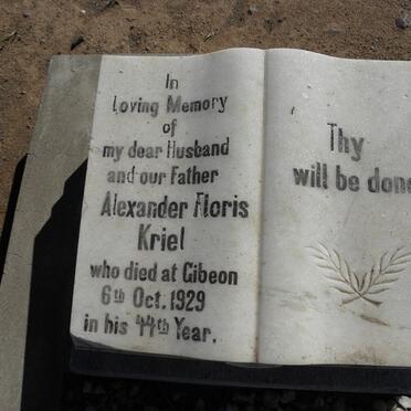 KRIEL Alexander Floris -1929